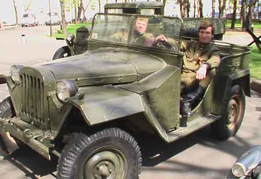 ВИК Красная армия - выездная реконструкция. ГАЗ-67б из Ломаковсого музея старинных автомобилей и мотоциклов.