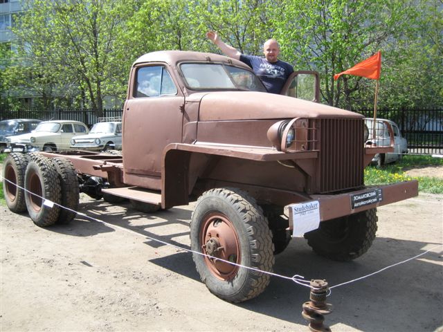 Studebaker US-6 1944 in Lomakov museum. Moscow. Russia. 9 may 2011. Dmitry Lomakov.  .  1944.